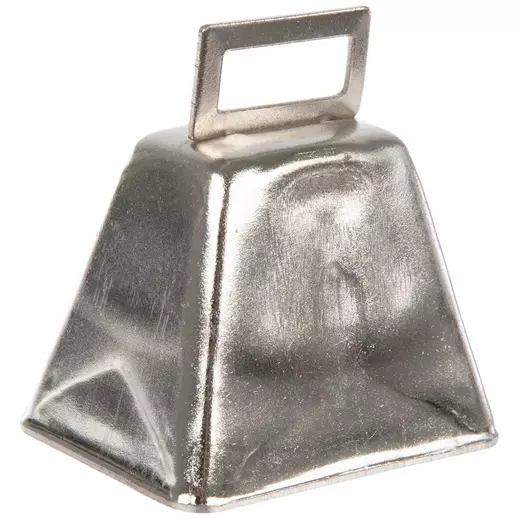 Silver Cow Bell - 1 Each