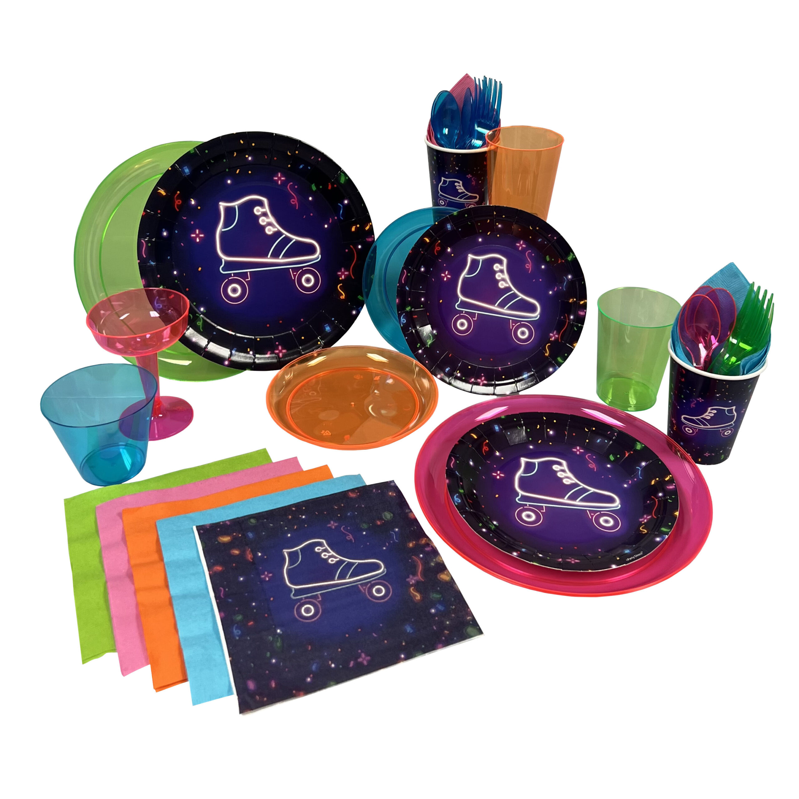 Neon Skate 7in Plates - 50 Plates/Pack or 500 Plates/Case - Image 2