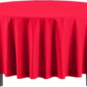 Jumbo Plastic Table Rolls - 1 Roll or 4 Rolls/Case - Red