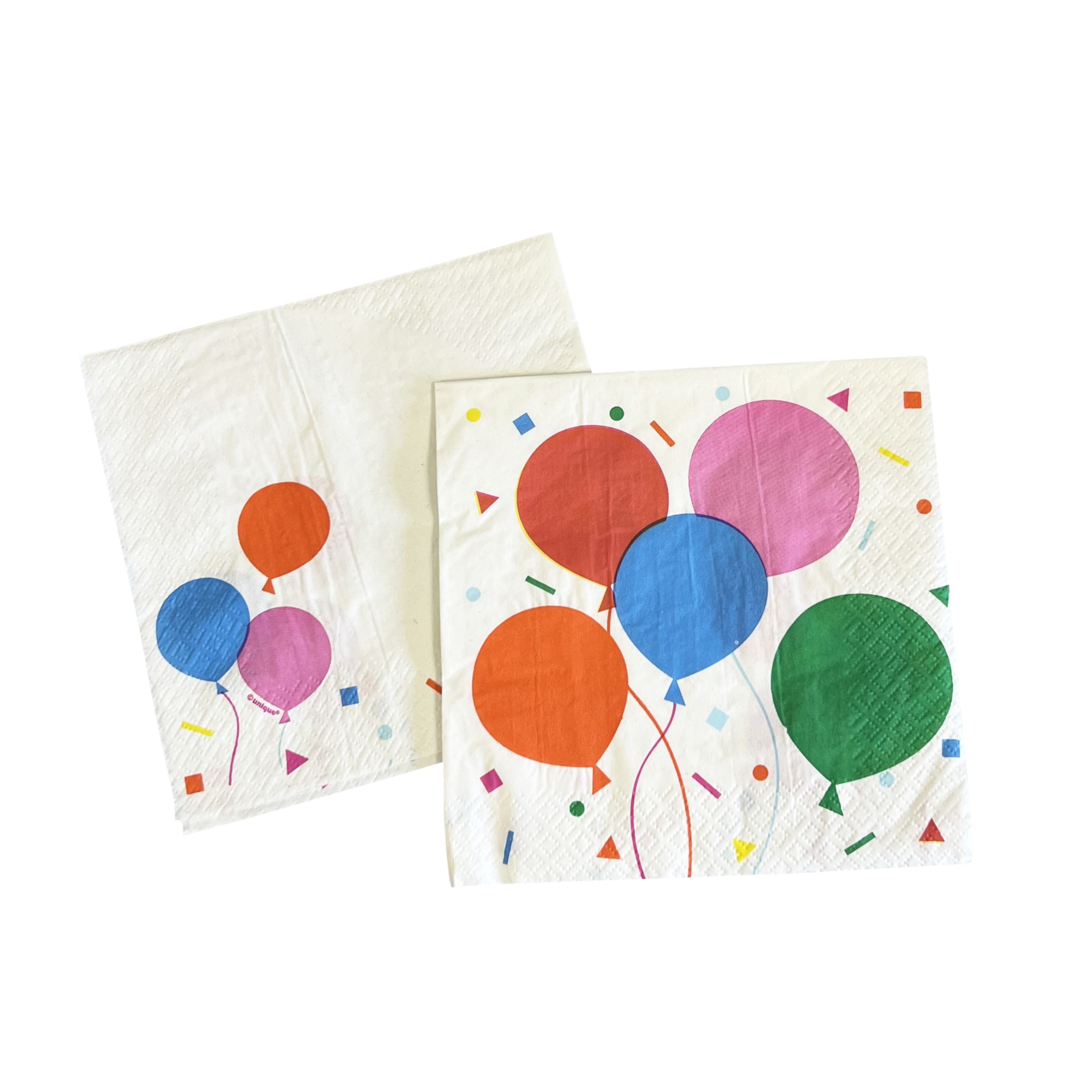 Birthday Colorful Balloon Luncheon Napkin - 16 Napkins/Pack or 192 Napkins/Case