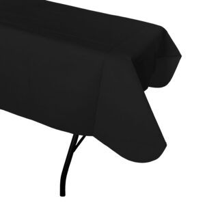 Jumbo Plastic Table Rolls - 1 Roll or 4 Rolls/Case - Black