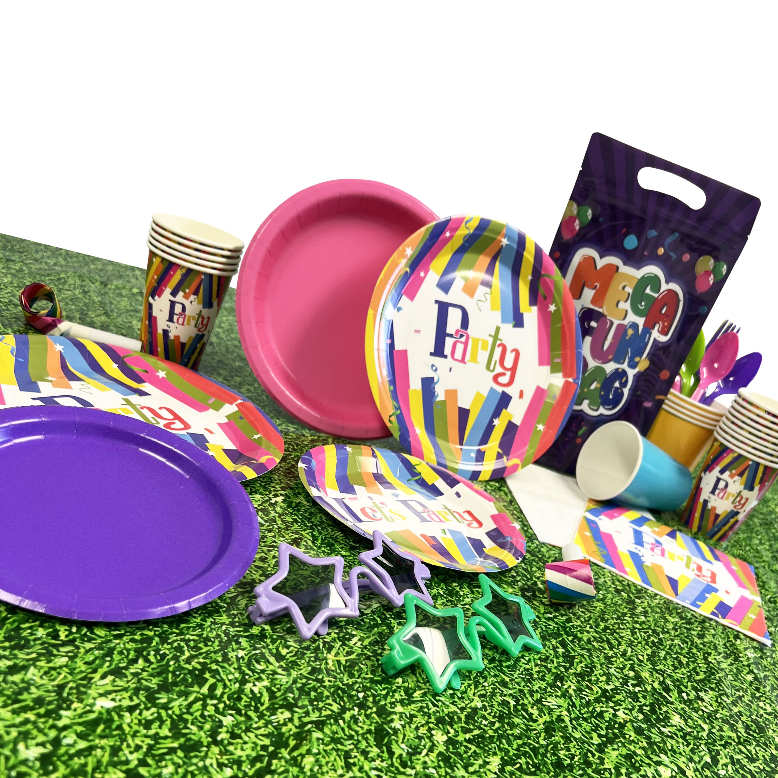 Rainbow Rave 9oz Cups - 50 Cups/Pack or 500 Cups/Case - Image 3
