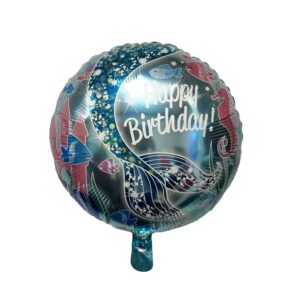 Mermaid 18" Foil Mylar Balloon - 1 Balloon or 12 Balloons/Case