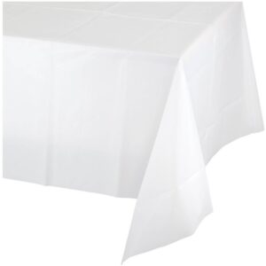 Jumbo Plastic Table Rolls - 1 Roll or 4 Rolls/Case - White