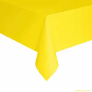 Jumbo Plastic Table Rolls - 1 Roll or 4 Rolls/Case - Yellow