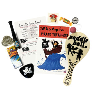 Pirate Treasure Mega Fun Favor Bag - 1 Bag or 50 Bags/Case