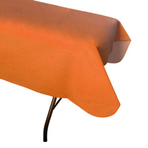 Jumbo Plastic Table Rolls - 1 Roll or 4 Rolls/Case - Orange