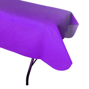 Jumbo Plastic Table Rolls - 1 Roll or 4 Rolls/Case - Purple