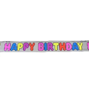 Happy Birthday Foil Banner - 1 Banner