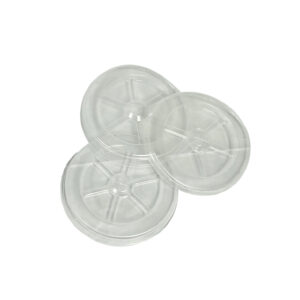 Plastic Lid with Straw Slot - 100 Lids/Pack or 2,000 Lids/Case