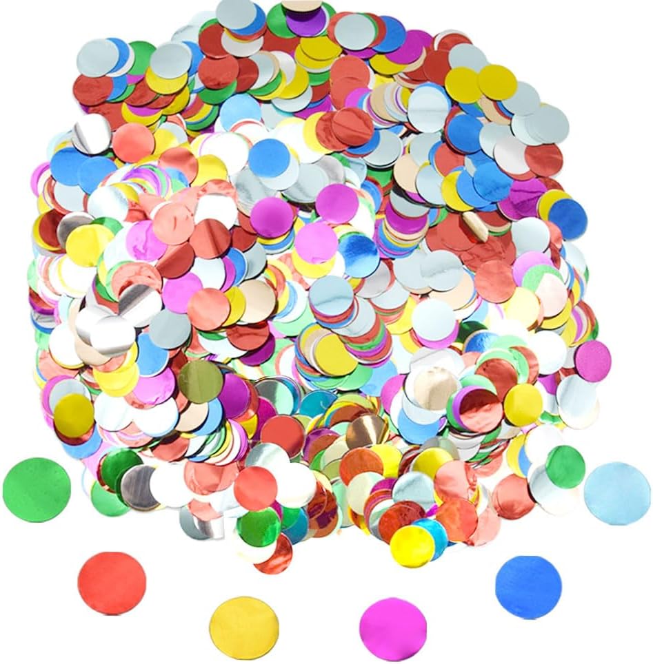 Confetti, Paper, Assorted Colors & Shapes - 50 Bags