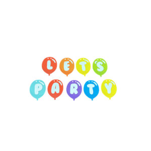Let's Party 1.6' x 2.75" Banner - 1 Banner