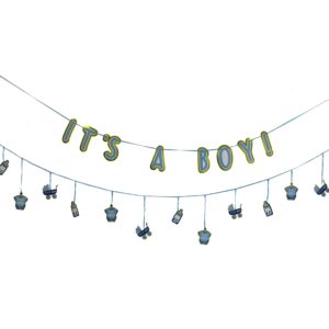 It's a Boy, Baby Shower Double Banner - 1 Double Banner