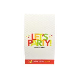 Table Tent, Let's Party - 1,000/Case