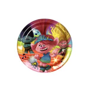 Trolls 7" Plates - 8 Plates/Pack or 48 Plates/Case
