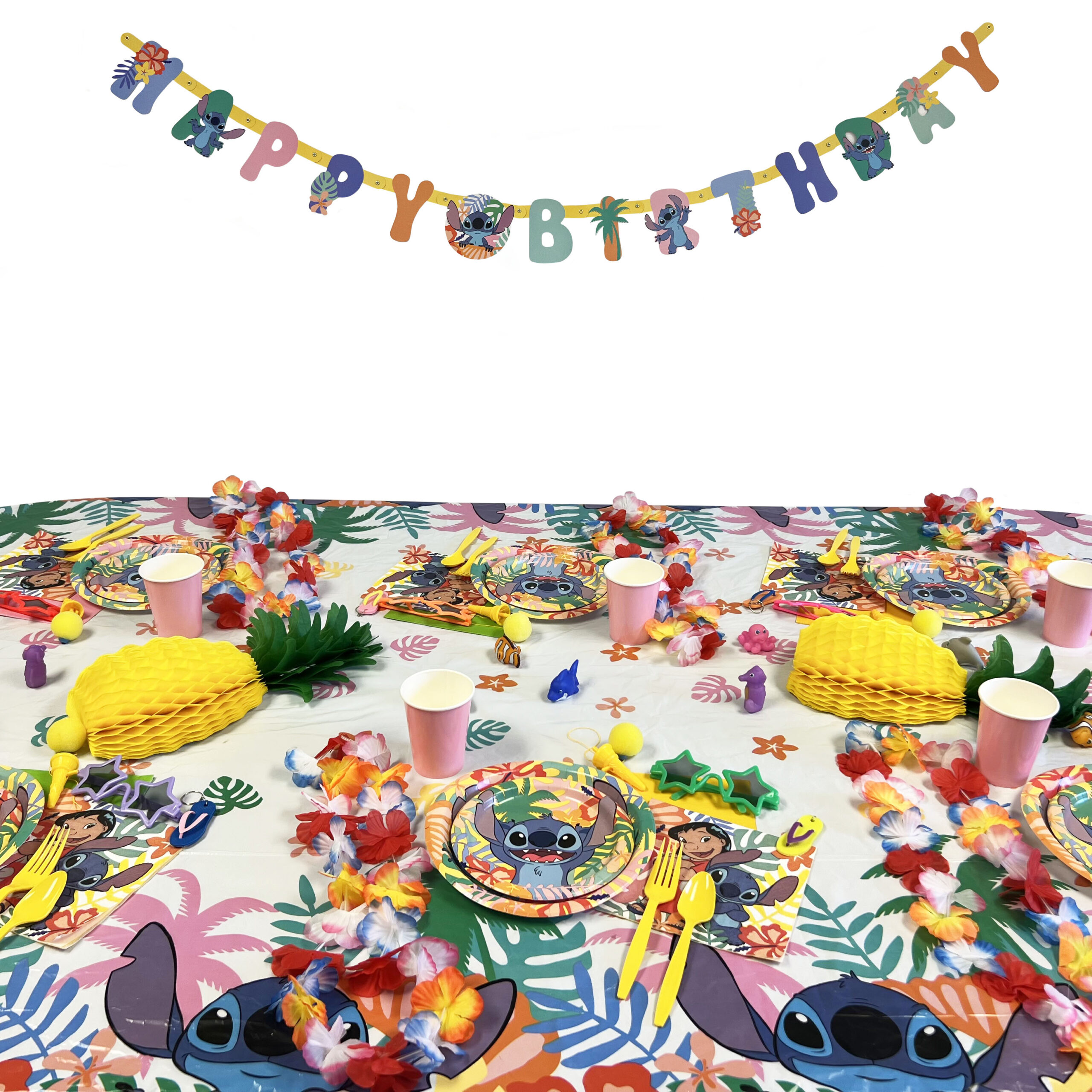 Stitch Happy Birthday Banner - 1 Banner or 6 Banners/Case - Image 2