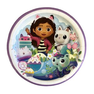 Gabby's Dollhouse 9" Plates - 8 Plates/Pack or 96 Plates/Case