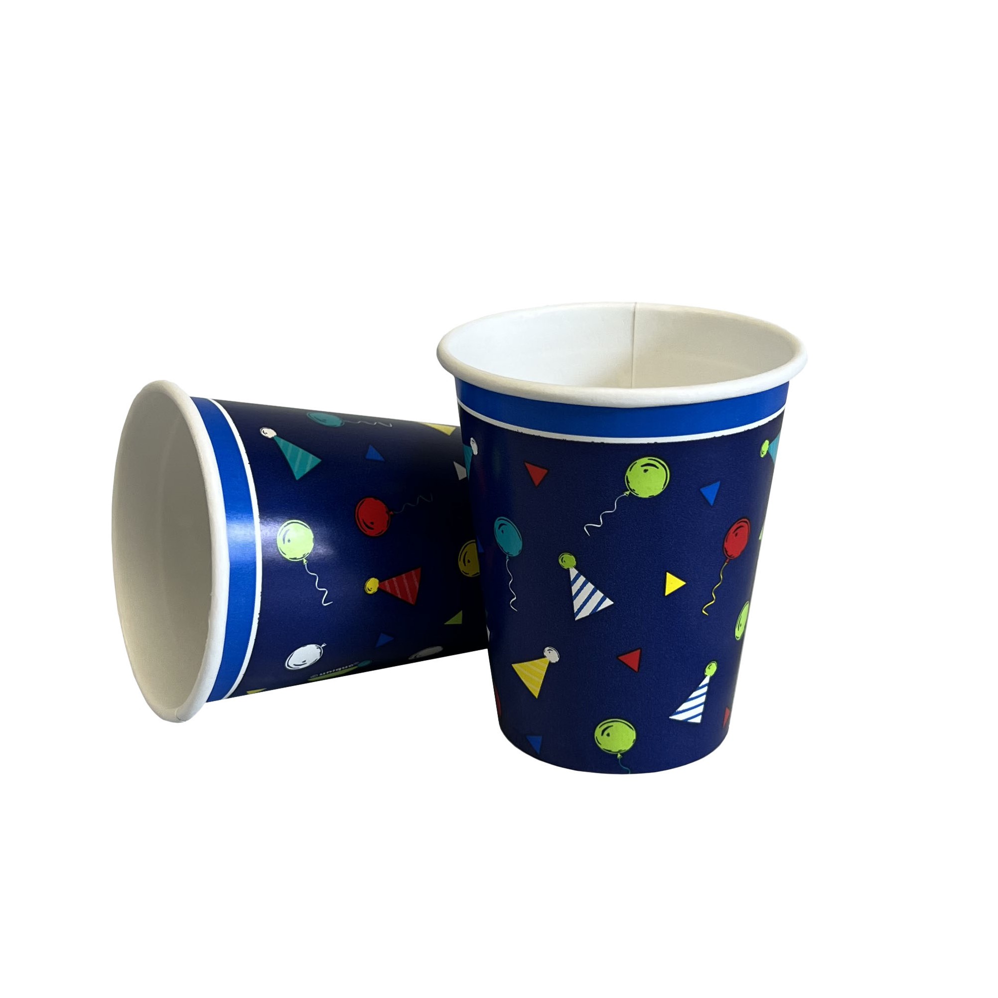 Festive Confetti Birthday 9oz Cups - 8 Cups/Pack or 96 Cups/Case