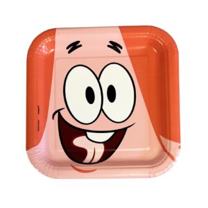 SpongeBob SquarePants 7" Square Plates - 8 Plates/Pack or 96 Plates/Case