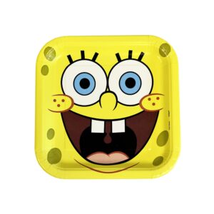 Spongebob Squarepants 9" Square Plates - 8 Plates/Pack or 96 Plates/Case