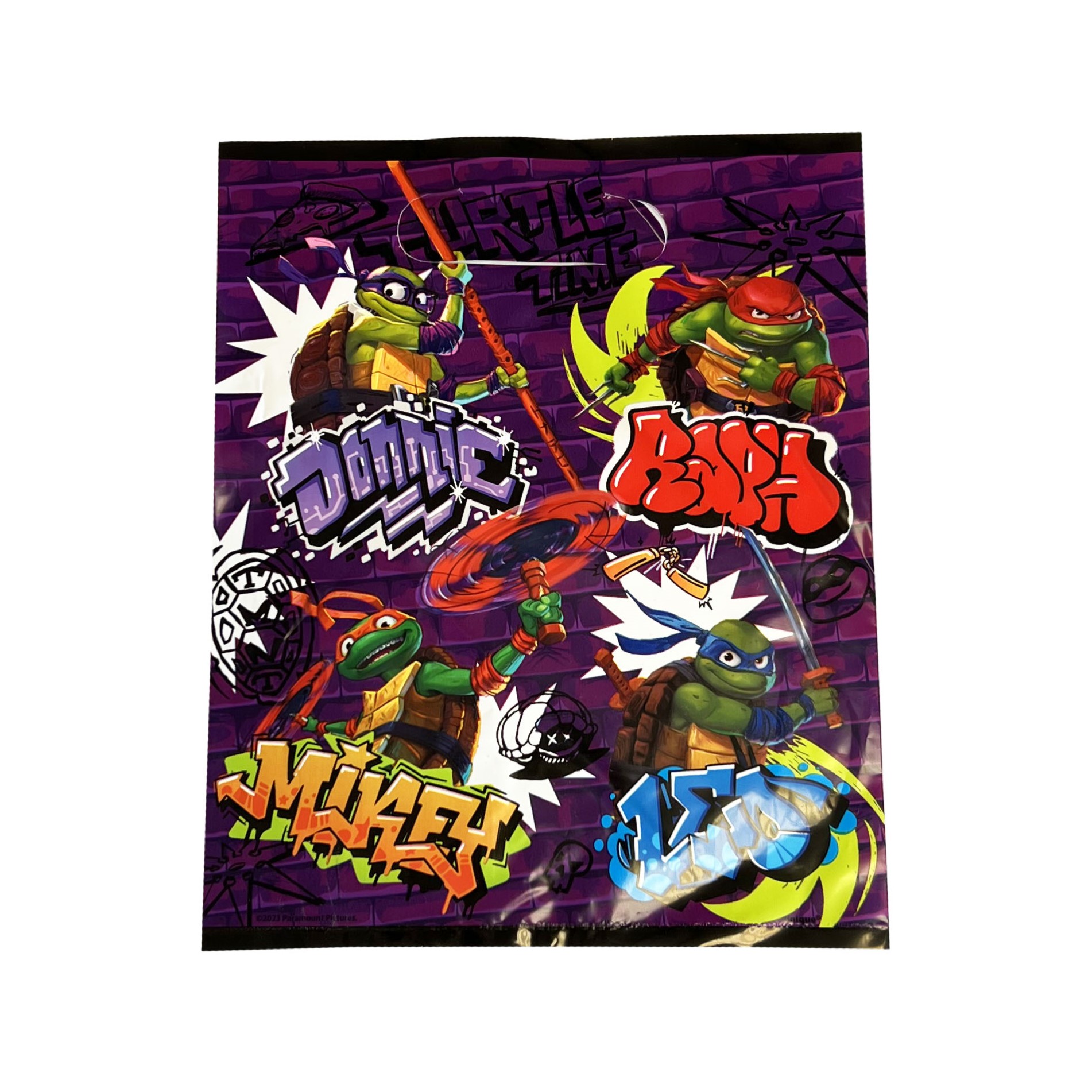 Teenage Mutant Ninja Turtles Unfilled Goody Bag - 8 Bags/Pack or 192 Bags/Case