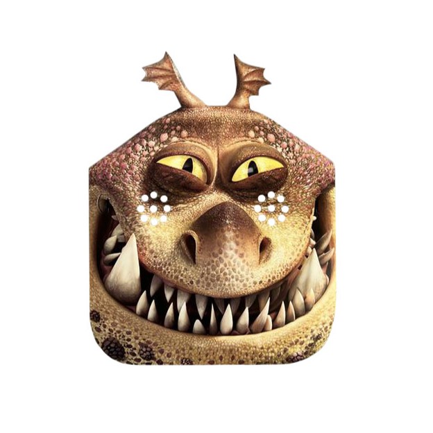 How to Train Your Dragon Party Masks - 8 Masks/Pack or 96 Masks/Case - Image 2