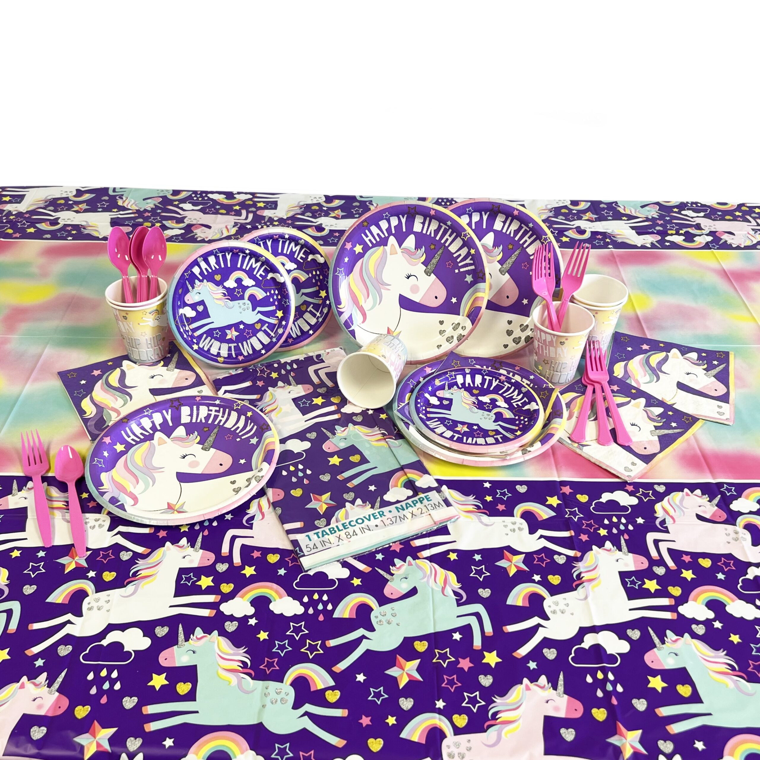 Purple Unicorn Party Basic Kit for 8 or 16 Guest