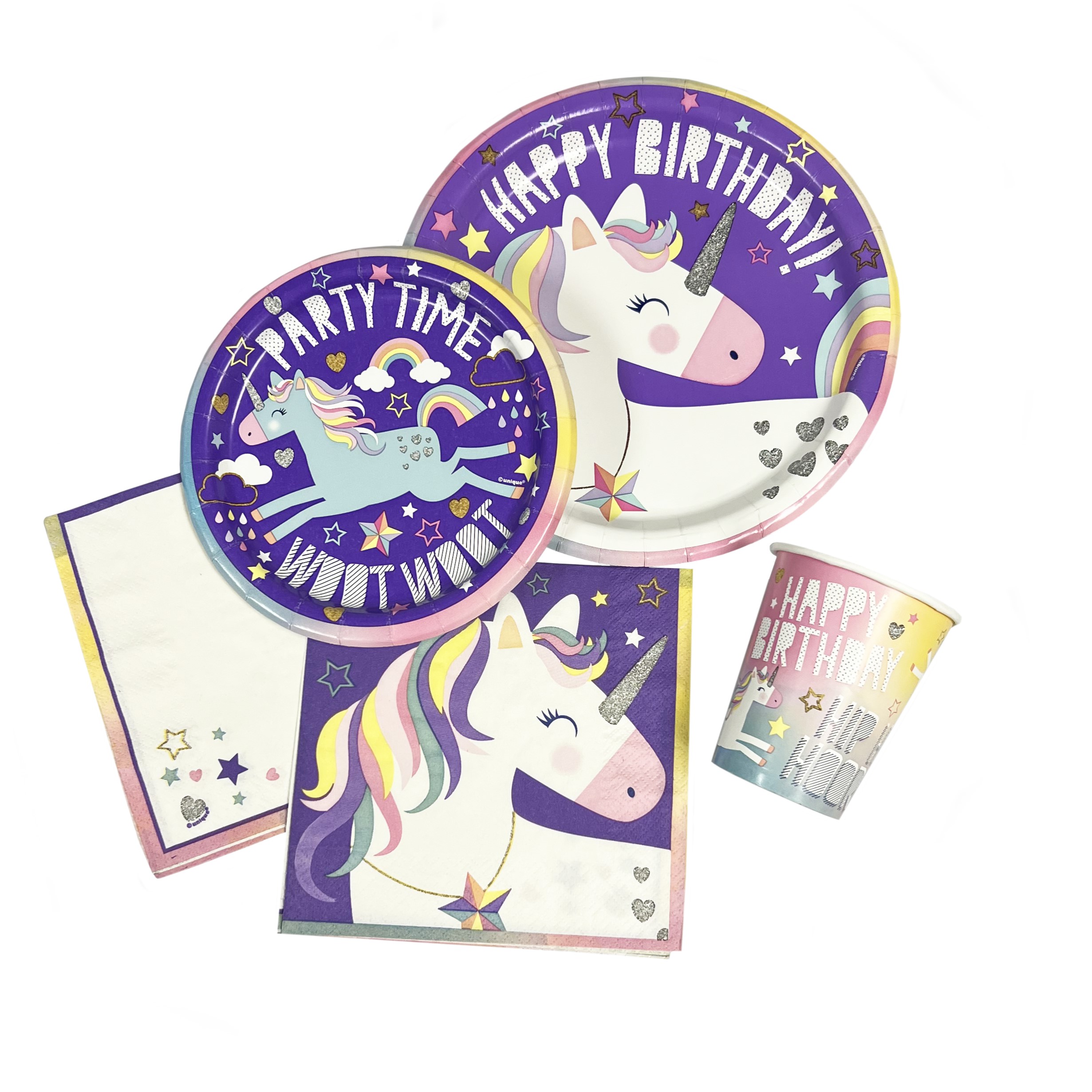 Purple Unicorn Party Basic Kit for 8 or 16 Guest - Image 2