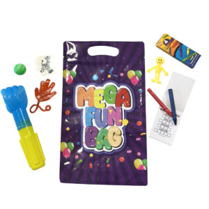 Purple Palooza Mega Fun Mylar Bag - 1 Bag or 50 Bags/Case