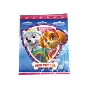Skye Pink Paw Patrol Plastic Unfilled Goody Bags - 8 Bags/Pack or 192 Bags/Case