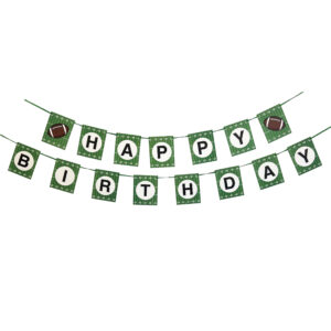 Football "Happy Birthday" Double Banner -1 Double Banner