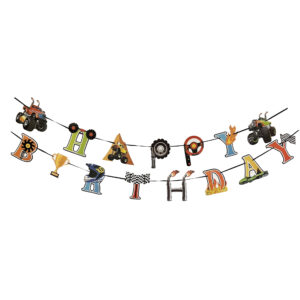 Monster Trucks Double Birthday Banner - 1 Double Banner