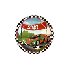 Race Car 7" Plates - 8 Plates/Pack
