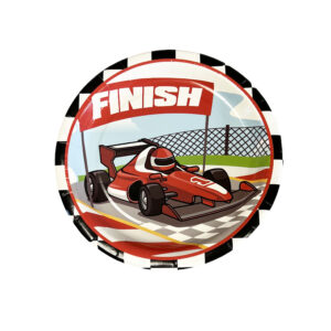 Race Car 9" Plates - 8 Plates/Pack