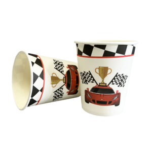 Race Car 9oz Cups - 8 Cups/Pack