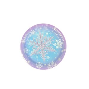 Snowflake 7" Plates - 20 Plates/Pack