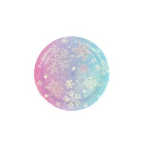 Snowflake 9" Plates - 20 Plates/Pack