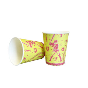 Girl's Softball Party 9oz Cups - 8 Cups/Pack