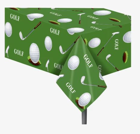 Golf Party, Plastic Table Cover - 1 Table Cover