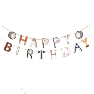 Baseball "Happy Birthday" Double Banner - 1 Double Banner