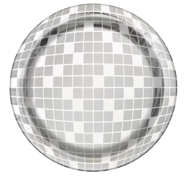 Retro Roller Skate 7" Disco Plate - 8 Plates/Pack or 48 Plates/Case