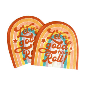 Retro Roller Skate Luncheon Napkins - 16 Napkins/Pack or 96 Napkins/Case