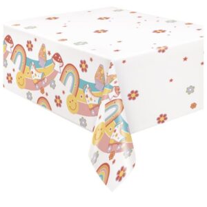 Retro Roller Skate Plastic Table Cover - 1 Table Cover/Pack or 6 Table Covers/Case