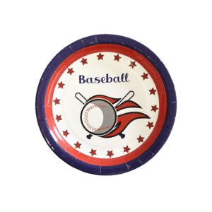 Baseball Party 7" Plates - 8 Plates/Pack