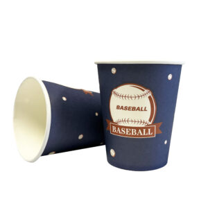 Baseball Party 9oz Paper Cups - 8 Cups/Pack
