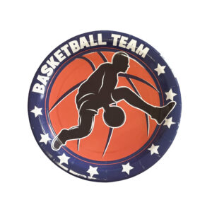 Basketball Party 9" Plates - 8 Plates/Pack