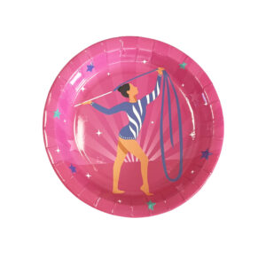 Gymnastics Party 7" Plates - 8 Plates/Pack