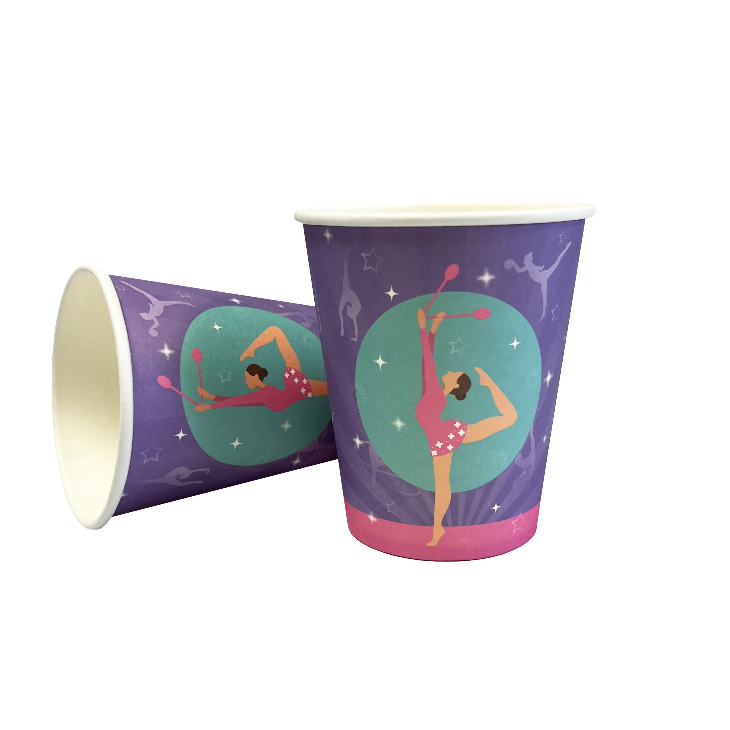 Gymnastics Party 9oz Cups - 8 Cups/Pack