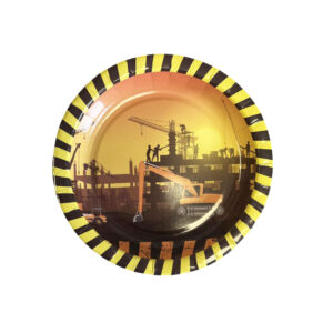 Construction 7" Plates - 8 Plates/Pack