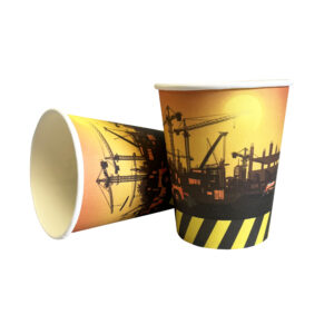 Construction 9oz Cups - 8 Cups/Pack
